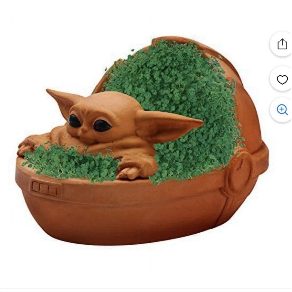 Star Wars Grogu Chia Pet - The Child Mandalorian Pod Terracotta Pottery Planter